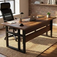 MN1 Bureau d'étude | 100 % MÉLAMINE | Noyer