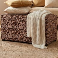 Boîte de rangement | 65 x 40 x 42 cm | Imprimé léopard