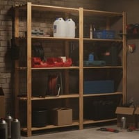 Etagère double en bois