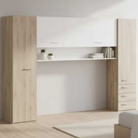 Environnement Tidelle - blanc mat/décor chêne