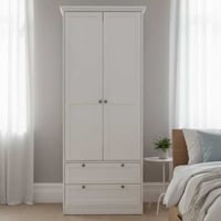 Armoire Landwood 80cm avec 2 portes - blanc