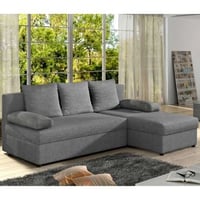 Siège d'angle Gagliardini | 206 x 146 x 90 cm | Gris foncé