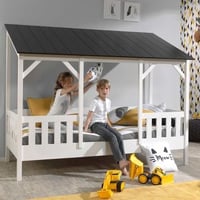 Lit cabane Malia 90x200 - toit noir