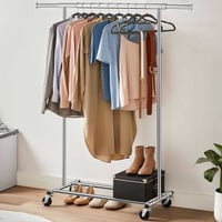 Porte-vêtements Astrid | 132 x 45,5 x 160 cm | Argent