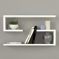 Tablettes murales Jenika (lot de 2) - 60x15x18cm - blanc
