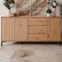 Dressoir Korina 178 cm-chêne d'artisan
