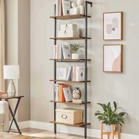 VASAGLE Étagère industrielle à 6 niveaux, étagère murale, capacité de charge de 15 kg