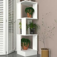 Etagère à plantes Levander - 35x35x120cm - blanc