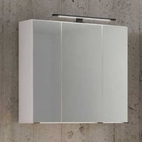 Armoire de toilette Dusan 80cm à 3 portes - blanc 
