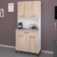 Buffet Maleficent avec 4 portes & 1 tiroir - décor chêne