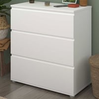 Commode Nux 3 tiroirs - blanc