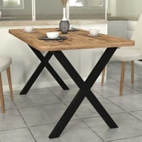 Table de salle à manger Novus - 150x80x76cm - décor pin/noir