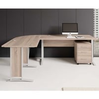 Bureau d'angle Olaph 220x170 - chêne