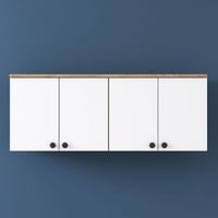 Armoire multifonction BA120 - 100% MELAMINE - Noyer - 120 x 46,8 x 42,5 cm