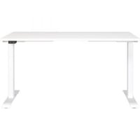 Bureau assis/debout Hermoso | 140 x 80 x 120 cm | Réglable électriquement | Blanc