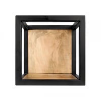 Etagère murale Levels 25x25cm - bois de manguier/fer
