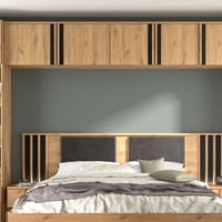Elément mural pour pont de lit Rivoli | 124 x 36 x 50 cm | Design Artisan Oak