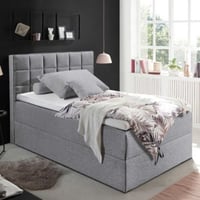 Lit coffre Alaska | 120 x 200 cm | Gris