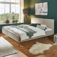 Lit double Crete | 180 x 200 cm | Taupe design