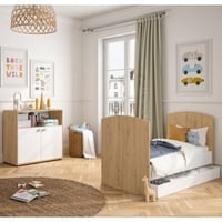 Ensemble de chambre d'enfant Arthur | Lit et commode réglables | Design Artisan Oak