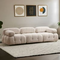 Canapé trois places Del Sofa | 288 x 95 x 75 cm | Design crème