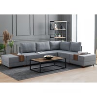 Siège d'angle Balcab Home | 210 x 280 x 70 cm | Gris