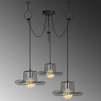 Opviq Chandelier | Corps en métal | 118cm Diametre | 122cm Hauteur | Hauteur ajustable