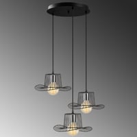 Opviq Chandelier | Corps en métal | 50cm de diamètre | 110cm de hauteur