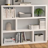 Bibliothèque Durant 6 niches-blanc