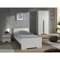 Combinaison de chambre d'enfant 4-blanc/hêtre