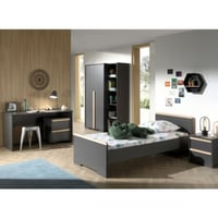 Combinaison de chambre d'enfant 7 London-anthracite/hêtre