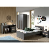 Combinaison de chambre d'enfant 10 London-anthracite/hêtre