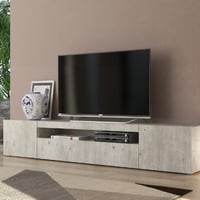 Meuble TV Cosmopolitan | 200 x 40 x 36,5 cm | Couleur béton