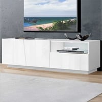 Meuble TV Gavin 150 cm-blanc brillant