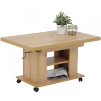 Table basse Jakobine 90/142x60x51/61 cm-artisan