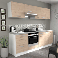 Ensemble de cuisine Eko 1 | sans appareils | décor chêne