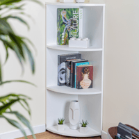 Armoire d'angle Nuoro 34x33x110cm - blanc
