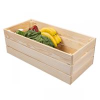 Boîte empilable Valloni | 65 x 31,5 x 23 | Bois de pin | Couleur : Pin
