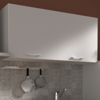 Meuble de cuisine haut Coolio avec deux portes - blanc