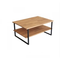 Table basse Locelso | 100% Pin | Structure métallique | Antibactérien