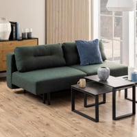 Canapé-lit Malling - 200x105x83 cm - vert foncé