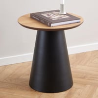 Table basse Sarina Ø45cm - placage de chêne