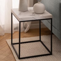 Table basse Barossa - 40 x 40 x 45 cm - marbre