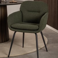 Chaise de salle à manger Dora - tissu vert
