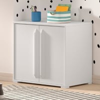 Commode Sammie 68x43x61cm - 2 portes - blanc