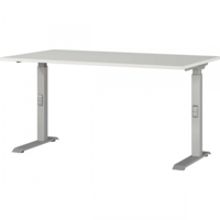 Bureau Cornel - 140x80x91cm - réglable - gris clair