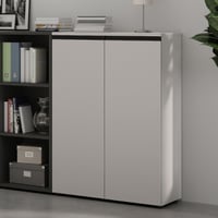 Armoire classeur Bogdan - 2 portes - beige