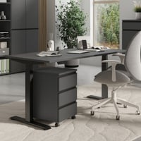 Bureau à réglage électrique Bogdan - 140x80x72-120cm - anthracite