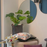 Miroir Jersey - aspect laiton Ø80 cm
