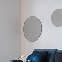 Miroir Jersey aspect laiton - ø40 cm Acier